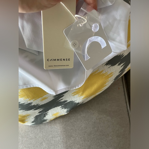 NWT Commense Button-Down Tied Long Shirt – White, Size Large - Picture 10 of 15